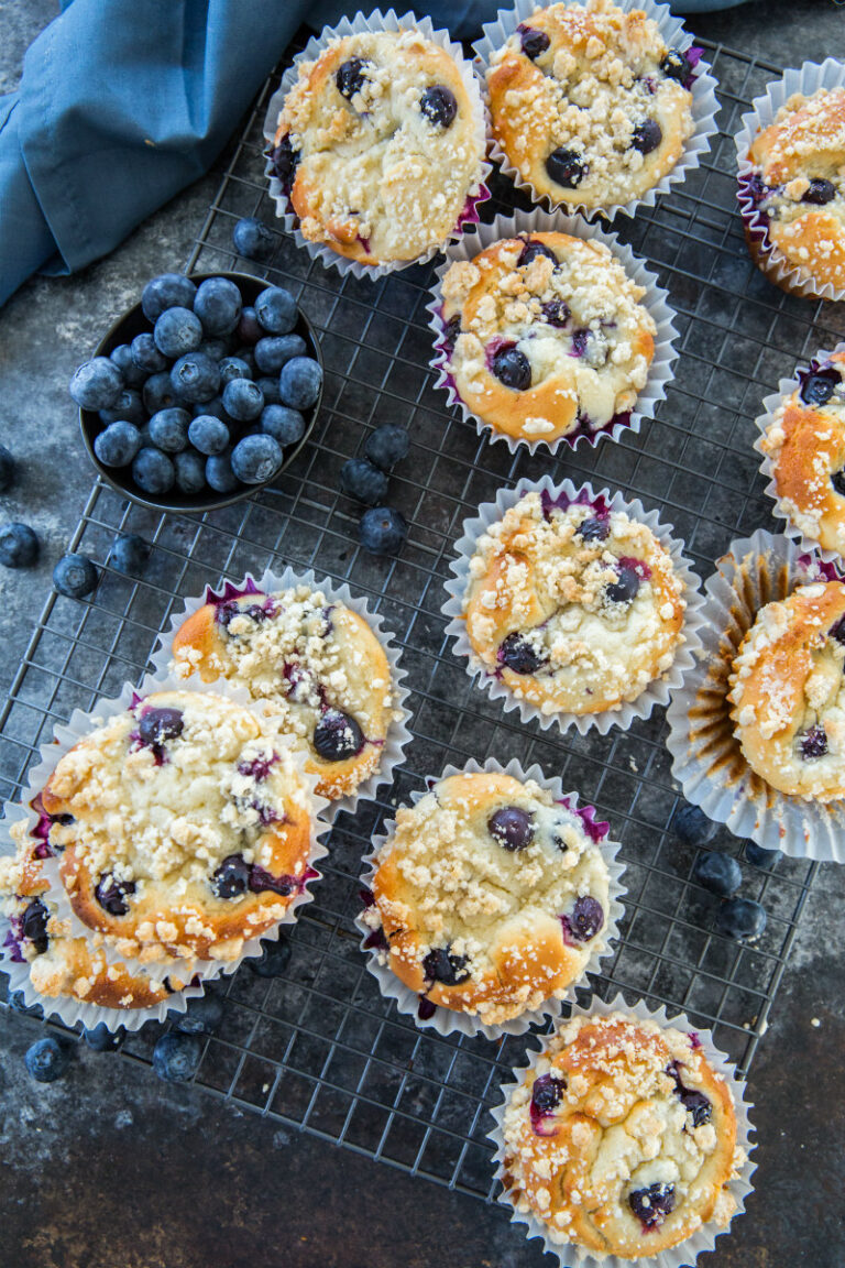 Bakery Style Blueberry Muffins Recipe Girl