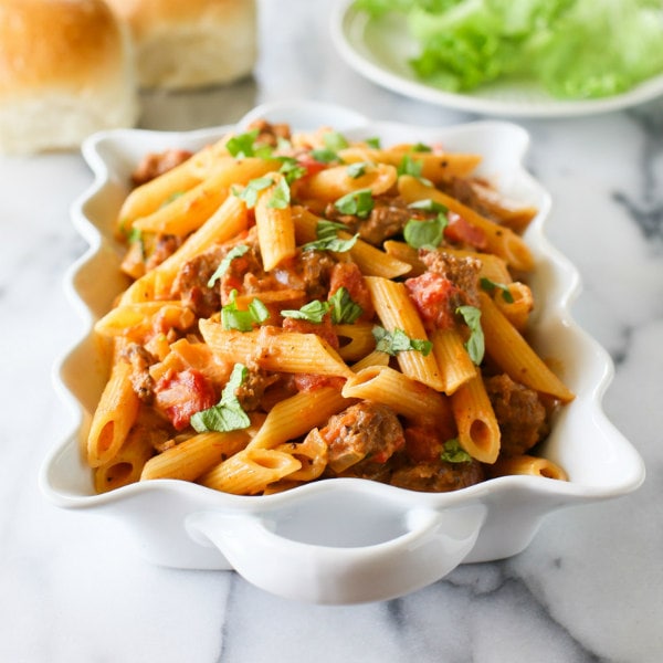 and Pasta pasta Tomato recipe Sausage creamy sausage Creamy with