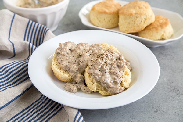 Easy Biscuits And Gravy Recipe Recipe Girl