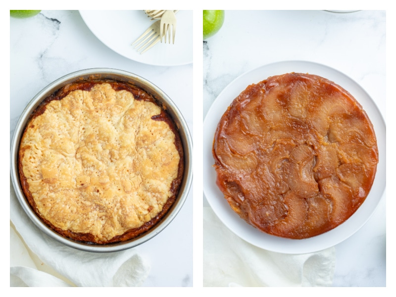 Apple Tarte Tatin for Two in a Cast Iron Skillet