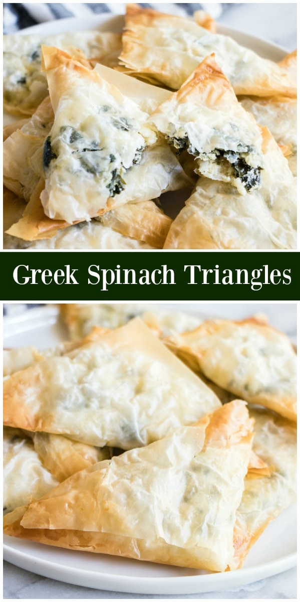 Greek Spinach Triangles Appetizer - Recipe Girl