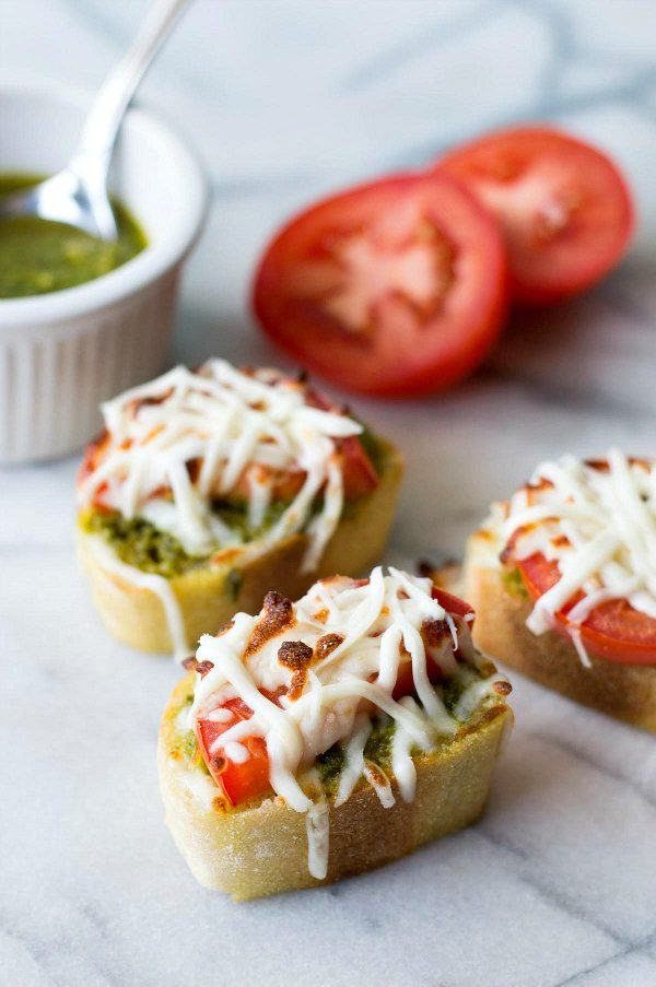 Pesto Pizza Appetizer Bites Recipe Girl