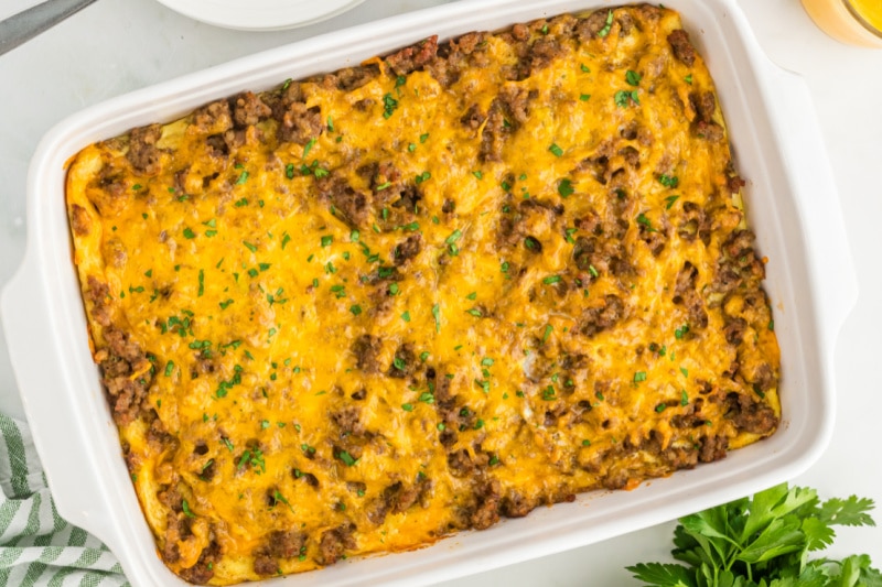 Easy Sausage Breakfast Casserole - Recipe Girl