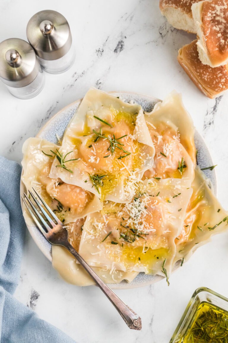 Easy Butternut Squash Ravioli with Rosemary Oil - Recipe Girl