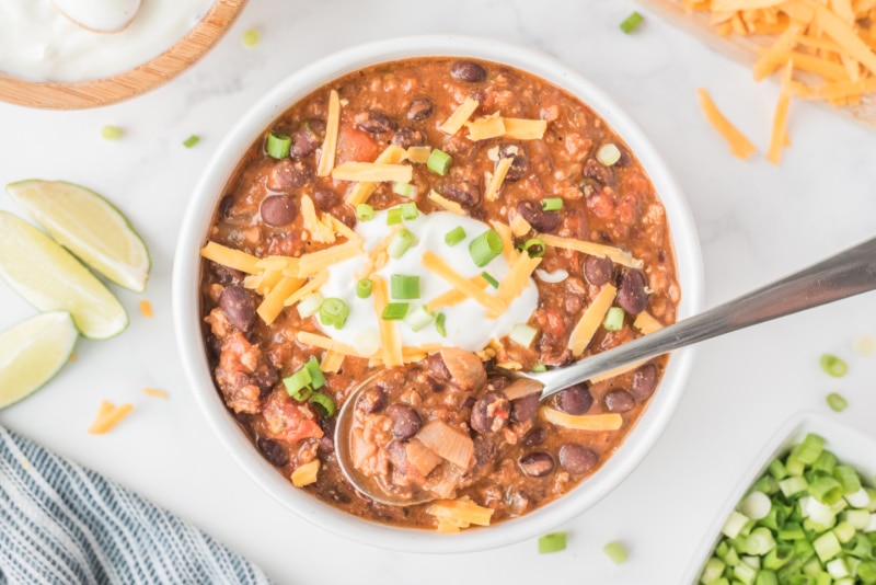 Mexican Black Bean and Sausage Chili - Recipe Girl