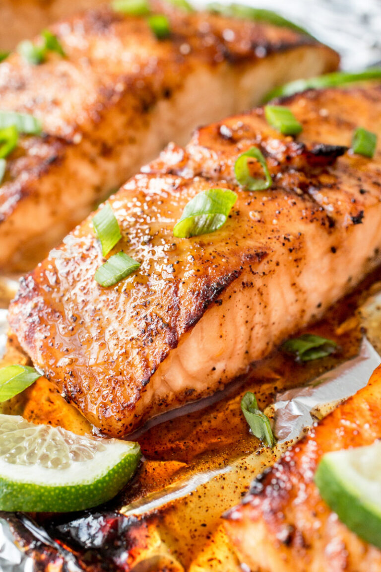 Broiled Honey Lime Glazed Salmon - Recipe Girl