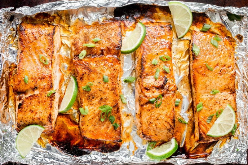 Broiled Honey Lime Glazed Salmon - Recipe Girl