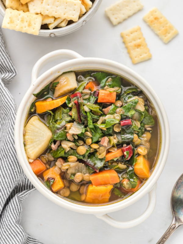 bowl of lentil soup