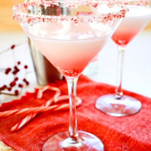 Candy Cane Martini Recipe - Sweet Humble Home