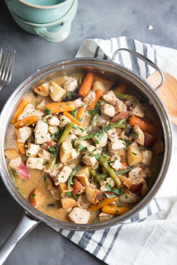 Chicken Stew with Balsamic Roasted Vegetables - Recipe Girl