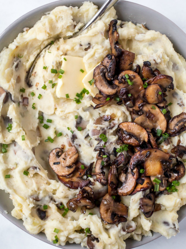 mashed potatoes with mushrooms