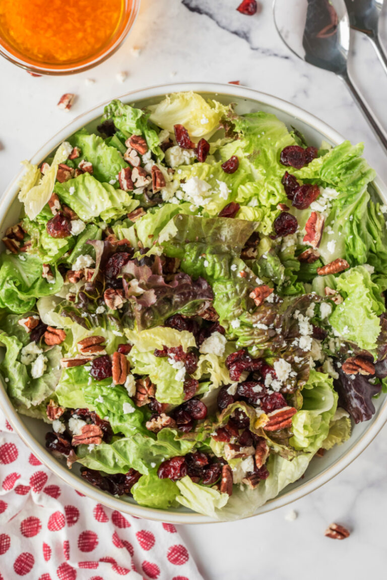 Mixed Green Salad with Apple Cider Vinaigrette - Recipe Girl