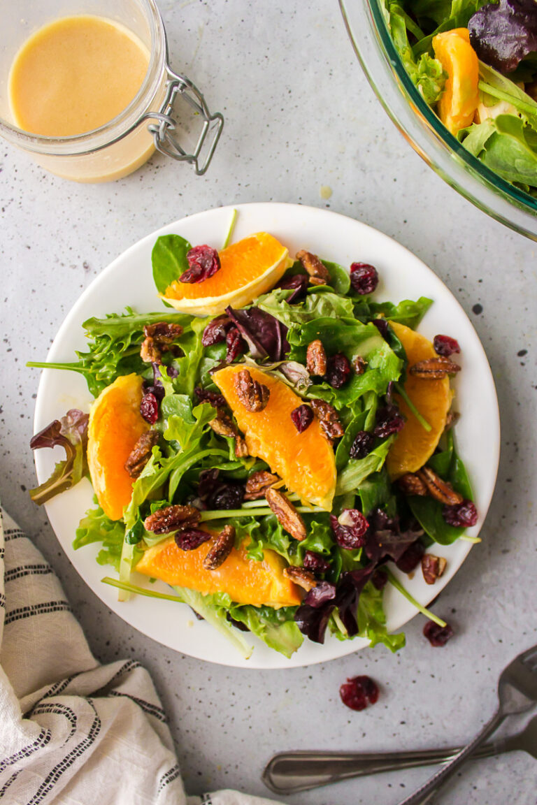 Salad with Citrus Vinaigrette and Sugared Pecans - Recipe Girl