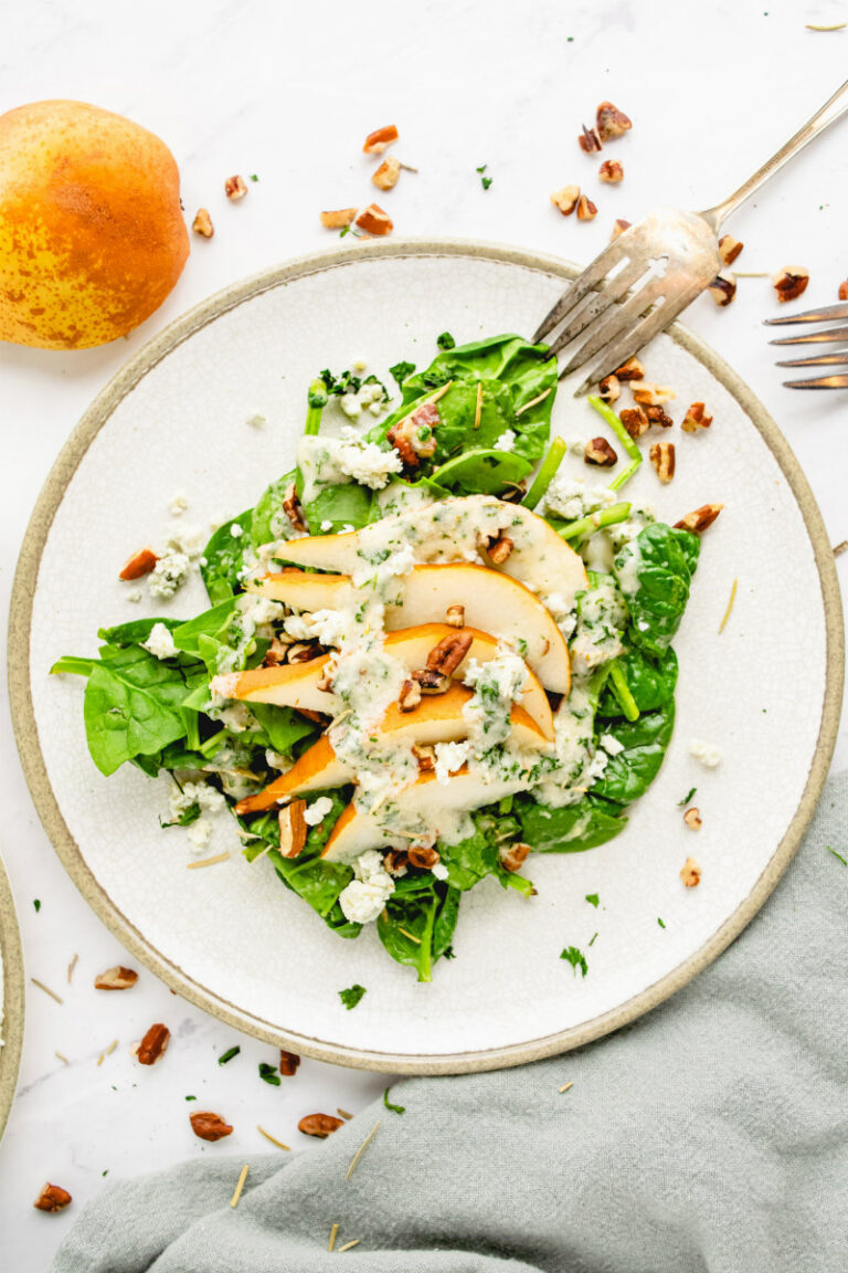 Spinach And Pear Salad With Rosemary Vinaigrette Recipe Girl 8302