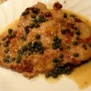 Veal Piccata with Capers and Pine Nuts 