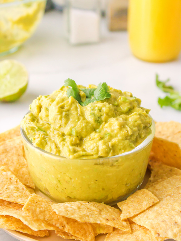 citrus guacamole in a bowl