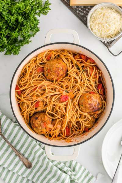 Spaghetti with Turkey Meatballs - Recipe Girl