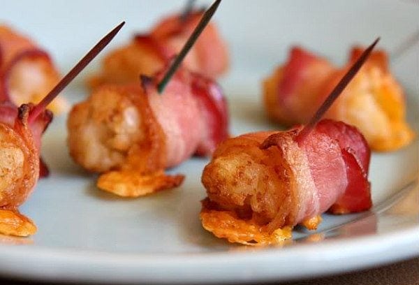 Bacon Wrapped Tater Tots - Recipe Girl