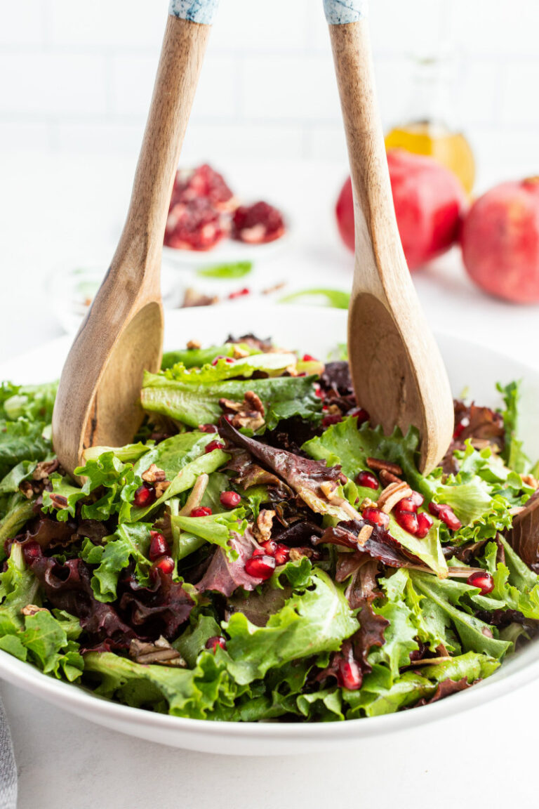 Mixed Greens Pomegranate Salad - Recipe Girl