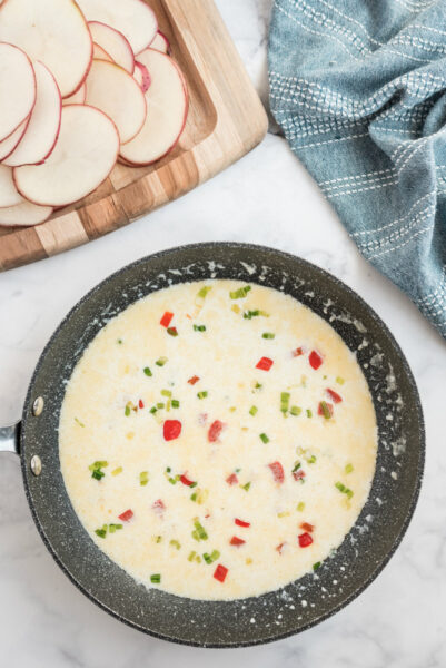 Scalloped Potatoes with Peppers and Swiss Cheese - Recipe Girl