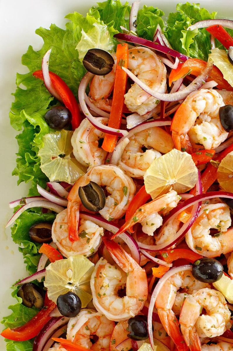 Spicy Lemon Shrimp Salad Recipe Girl 1146