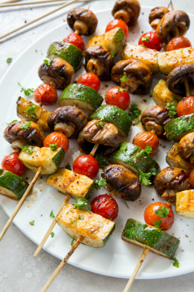 Chipotle Glazed Vegetable Kabobs - Recipe Girl