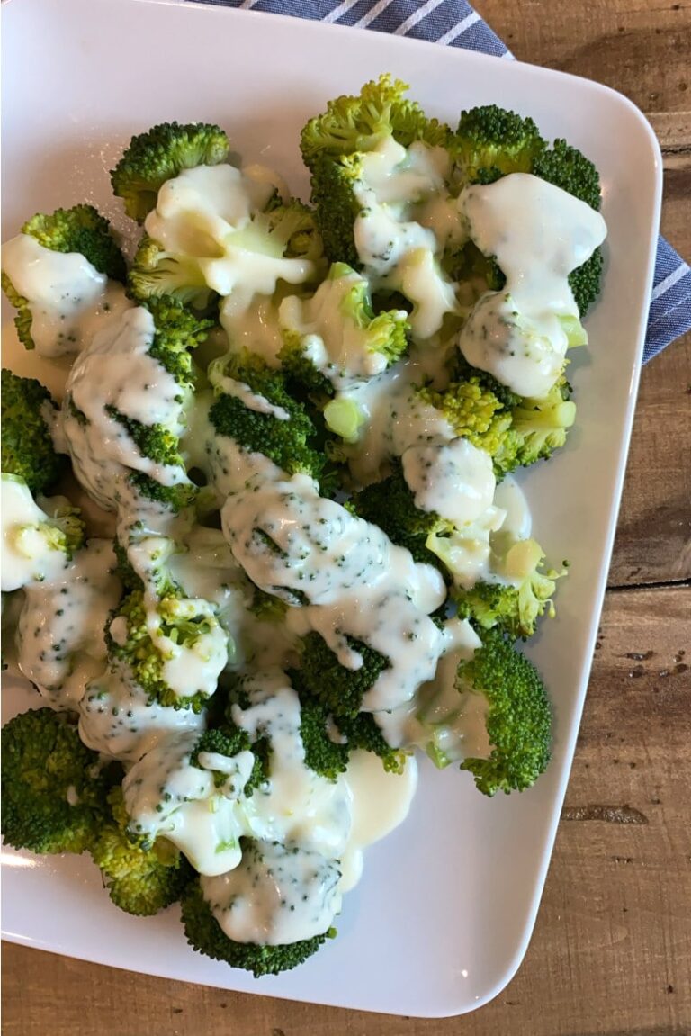 Broccoli with Cheddar Cheese Sauce Recipe Girl