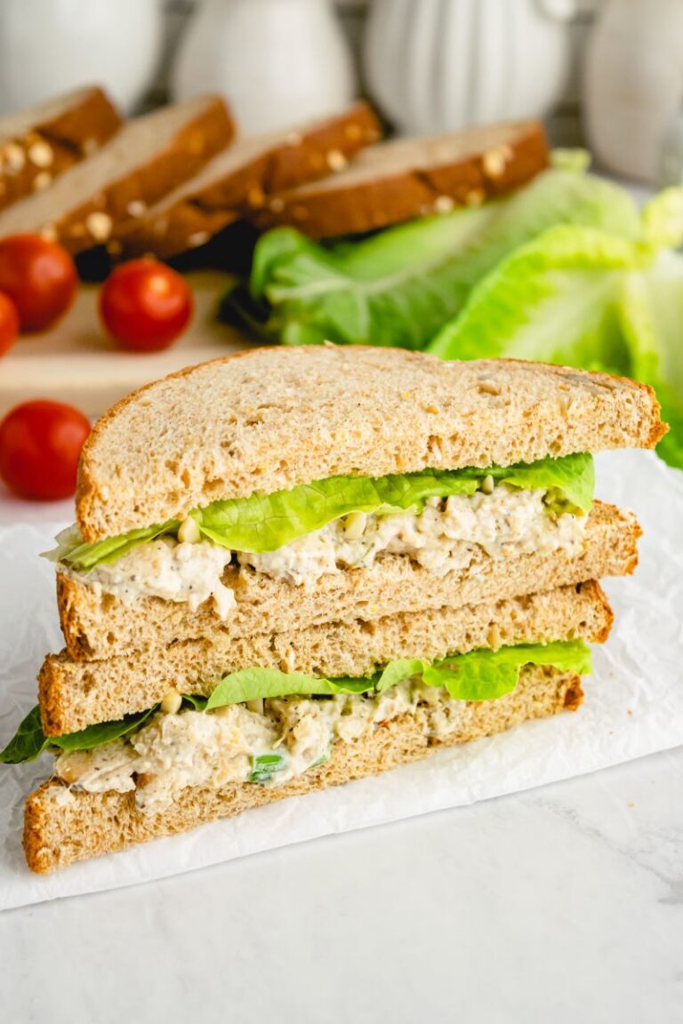 Chicken Almond Salad Sandwiches - Recipe Girl