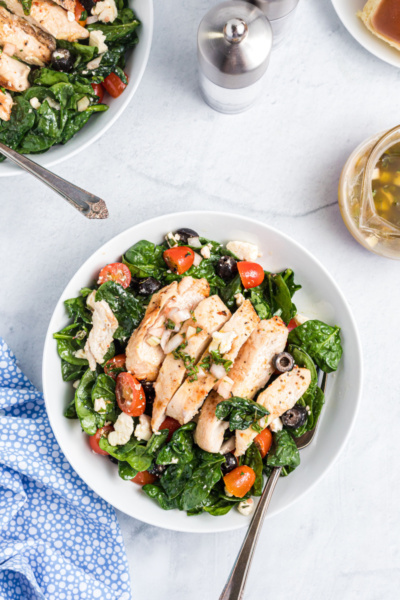 Grilled Chicken and Spinach Salad - Recipe Girl