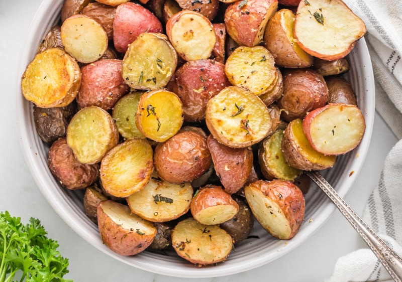 Lemon Salt Roasted Potatoes - Recipe Girl