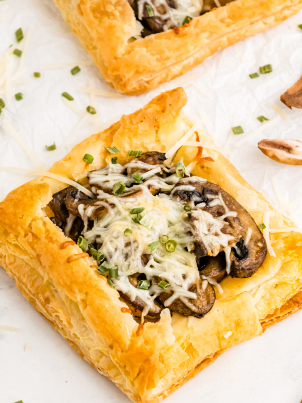 mushroom and cheese tart