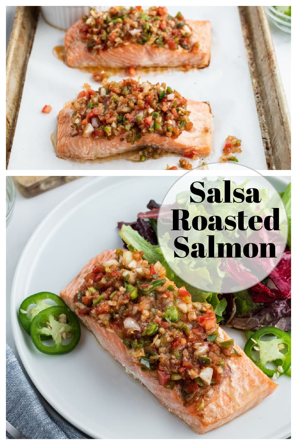 Salsa Roasted Salmon - Recipe Girl