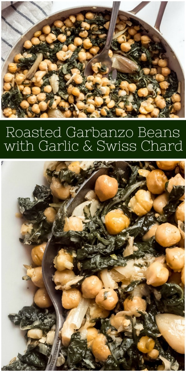 Roasted Garbanzo Beans with Garlic with Swiss Chard - Recipe Girl