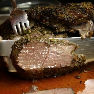 Rosemary and Garlic Leg of Lamb Roast - Recipe Girl