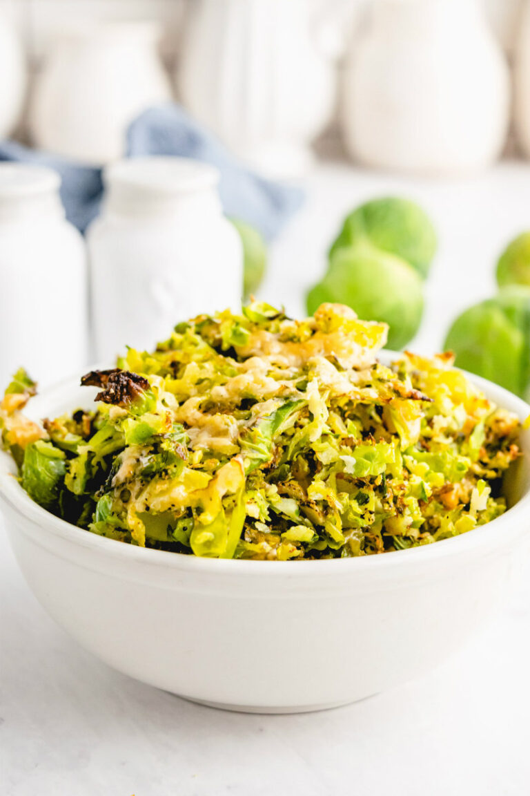 Shredded Parmesan Brussels Sprouts - Recipe Girl