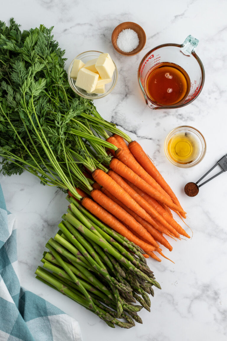 Asparagus and Carrots with Maple Butter Sauce - Recipe Girl