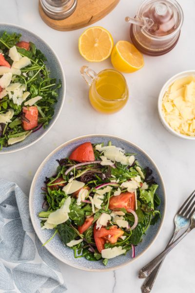 Mixed Green Salad with Honey Lemon Dressing - Recipe Girl