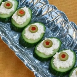 Crab Meat Cucumber Rounds