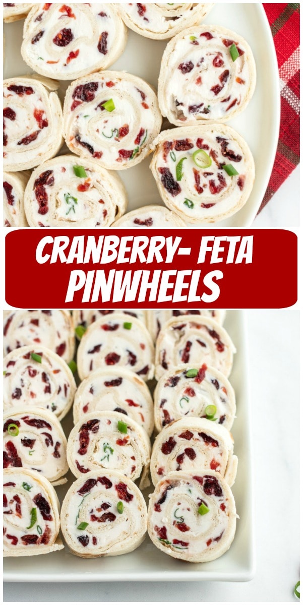 Cranberry Feta Pinwheels - Recipe Girl