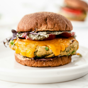 Veggie Burgers with Cilantro Mayonnaise - Recipe Girl