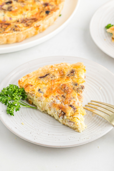 Blue Cheese and Walnut Quiche - Recipe Girl