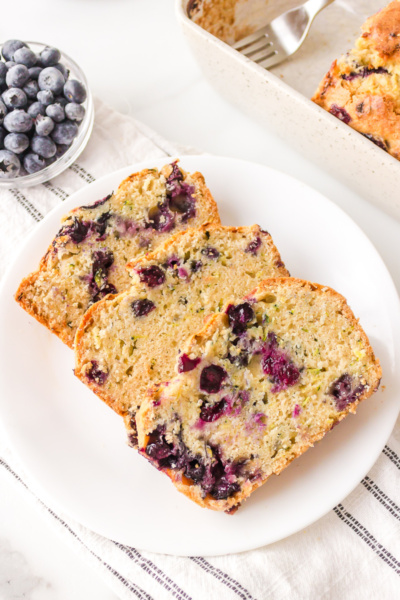 Blueberry Zucchini Bread - Recipe Girl