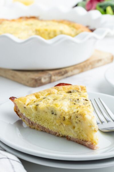 Brie and Canadian Bacon Quiche - Recipe Girl