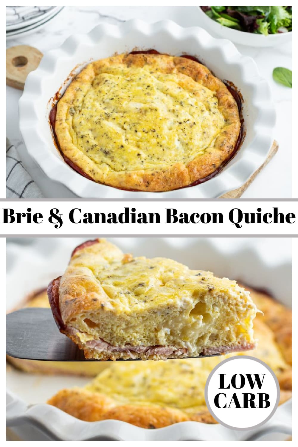 Brie and Canadian Bacon Quiche - Recipe Girl