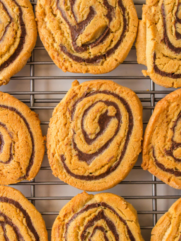 chocolate swirled peanut butter cookies