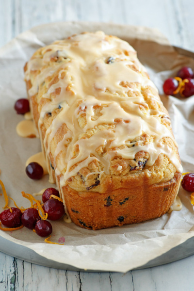 Cranberry Orange Bread with Grand Marnier Glaze - Recipe Girl