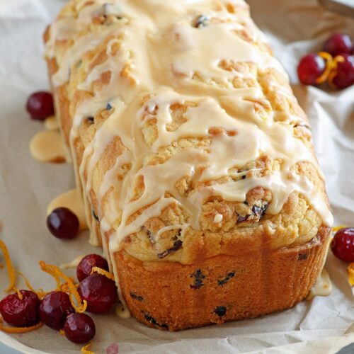 Cranberry Orange Bread with Grand Marnier Glaze - Recipe Girl