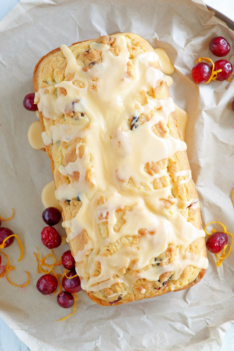 Cranberry Orange Bread with Grand Marnier Glaze - Recipe Girl