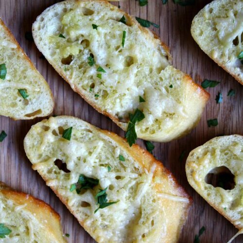 Parmesan Baguette Croutes - Recipe Girl