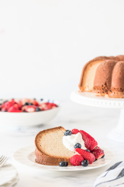 Paula Deen's Cream Cheese Pound Cake - Recipe Girl